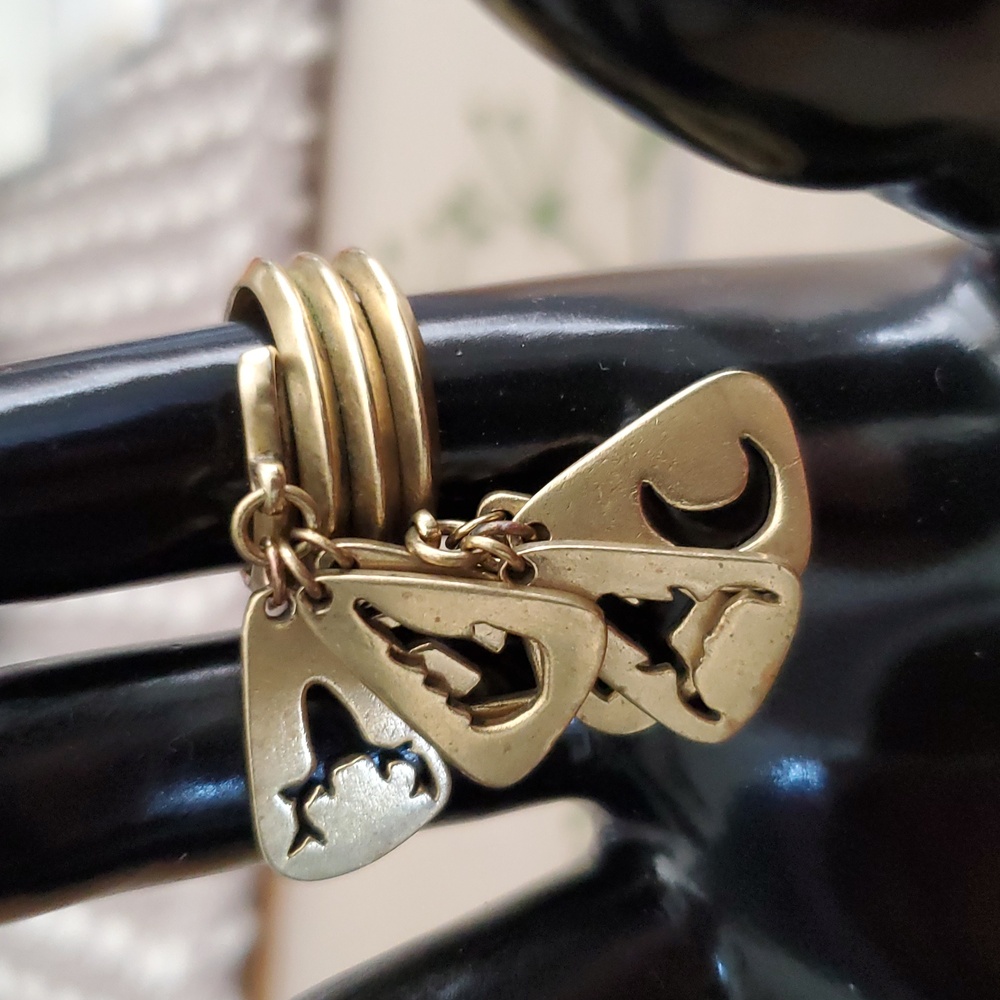 *Rare* Vintage Spell & the Gypsy Talisman Charm Ring Size 8